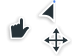 Material Design Dark Left Cursors preview