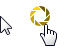 Windows 7 Portal Agressive Orange-Yellow Edit Cursors preview