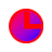 Red and blue pointy buy cursor