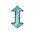 Vertical resize cursor
