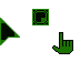 Green and Black Pixel Cursors preview