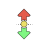 Vertical resize cursor