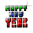 Happy New Year Glitter Lefty cursor
