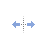 Horizontal resize cursor