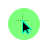 Green Highlighted Black Cursor cursor