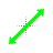 Green filled diagnoal resize 2 cursor