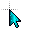 Small Aqua HK cursor