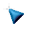 Blue Triangle Diagonal size2 cursor