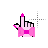 Mouse with pink things cursor