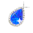 Left Blue Sapphire in diamonds Background cursor