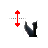 Vertical resize cursor