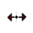 Horizontal resize cursor