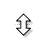 Vertical resize cursor