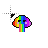 rainbow rainbow cloud cursor