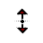 Vertical resize cursor