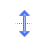 Vertical resize cursor