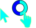 blue and light Cursors preview