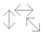 Simplistic Horizontal, Vertical & Diagonal Resize Selectors Cursors preview