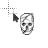 Skull with lightning cursor