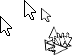 Black-white Cursors preview
