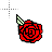 Red rose cursor