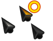 Techno Blue Cursors preview