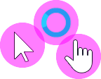 Binary Enchanced - Pink & Black Shadow Cursors preview