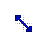 Blue Diagonal Resize 1 cursor