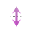 Vertical resize cursor