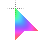 Right Transparent Flowing Rainbow cursor