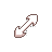 BROWN Miffy Diagonal Resize UP cursor