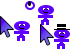 Blue Dancing Cursors preview