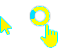 Pixelated orange Cursors preview
