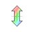 Vertical resize cursor