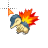 Cyndaquil - Black & White cursor