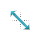 Blue Glow Diagonal Resize 1 cursor