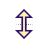 Vertical resize cursor