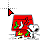 Christmas Snoopy Decorates cursor