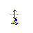 D Blue Hanging Birb cursor
