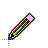 Retro-Future Vapor Writing cursor