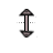 Vertical resize cursor