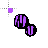 Zebra print animated 3 cursor