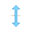 Vertical resize cursor
