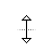 Vertical resize cursor