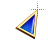 Left rainbow triangle stone cursor