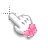 Cute Hand Minnie Pink Bow Cursors preview