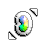 Rainbow Diagonal 2 cursor