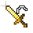 gold sword and circle cursor
