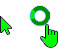 green cursors aero Cursors cursor preview