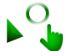 YM-2000 Green Cursors cursor preview